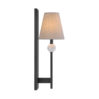 Travis One Light Wall Sconce in Matte Black