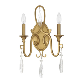 Fairchild Two Light Wall Sconce in Warm Brass