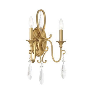 Fairchild Two Light Wall Sconce in Warm Brass