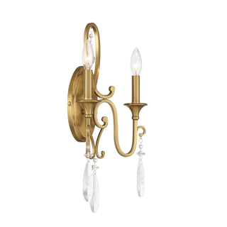 Fairchild Two Light Wall Sconce in Warm Brass