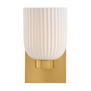 Isla Blanca One Light Wall Sconce in Warm Brass