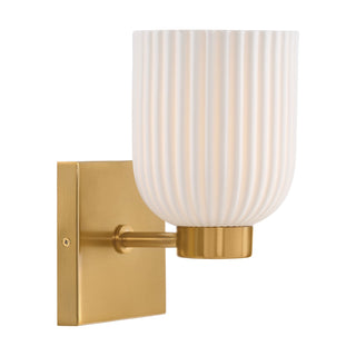 Isla Blanca One Light Wall Sconce in Warm Brass