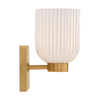 Isla Blanca One Light Wall Sconce in Warm Brass