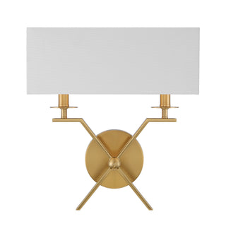 Arondale Two Light Wall Sconce in Warm Brass
