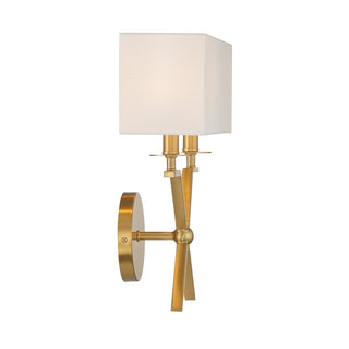 Arondale Two Light Wall Sconce in Warm Brass