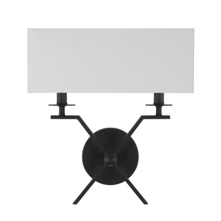 Arondale Two Light Wall Sconce in Matte Black