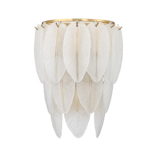 Boa Three Light Wall Sconce in Warm Brass