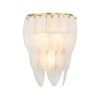 Boa Three Light Wall Sconce in Warm Brass