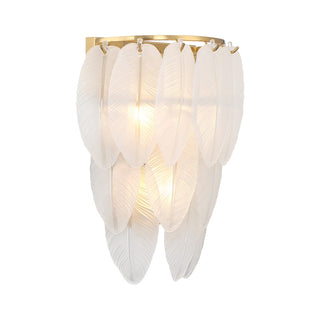 Boa Three Light Wall Sconce in Warm Brass