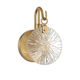 Addison One Light Bathroom Vanity in Warm Brass