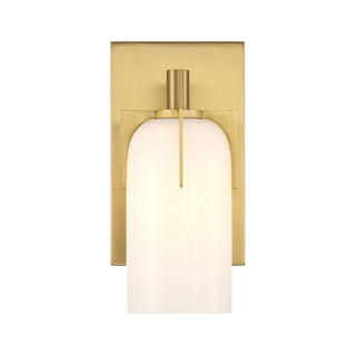 Caldwell One Light Bathroom Vanity in Warm Brass