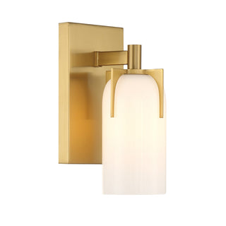 Caldwell One Light Bathroom Vanity in Warm Brass
