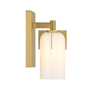 Caldwell One Light Bathroom Vanity in Warm Brass
