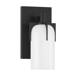Caldwell One Light Bathroom Vanity in Matte Black