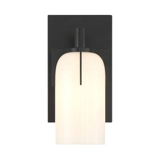 Caldwell One Light Bathroom Vanity in Matte Black