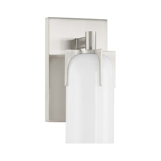 Caldwell One Light Bathroom Vanity in Satin Nickel