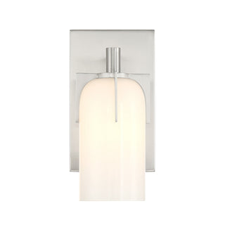Caldwell One Light Bathroom Vanity in Satin Nickel