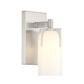 Caldwell One Light Bathroom Vanity in Satin Nickel