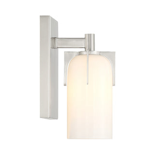 Caldwell One Light Bathroom Vanity in Satin Nickel