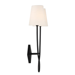 Barclay Two Light Wall Sconce in Matte Black