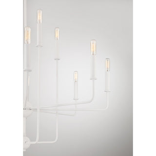 Avondale 12 Light Chandelier in Bisque White
