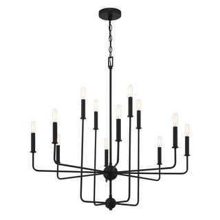 Avondale 12 Light Chandelier in Matte Black