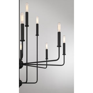 Avondale 12 Light Chandelier in Matte Black