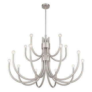 Sorrento 15 Light Chandelier in Satin Nickel