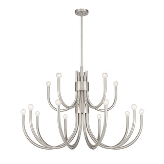 Sorrento 15 Light Chandelier in Satin Nickel