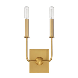 Avondale Two Light Wall Sconce in Warm Brass