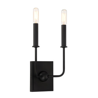 Avondale Two Light Wall Sconce in Matte Black