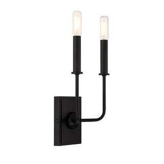 Avondale Two Light Wall Sconce in Matte Black