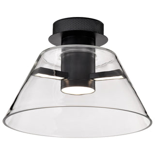 Edmond LED Semi Flush Mount in Matte Black