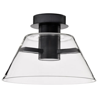 Edmond LED Semi Flush Mount in Matte Black