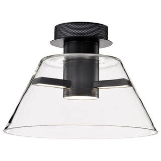 Edmond LED Semi Flush Mount in Matte Black
