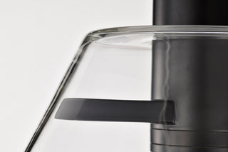 Edmond LED Semi Flush Mount in Matte Black