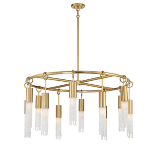 Chelsea 12 Light Chandelier in Warm Brass