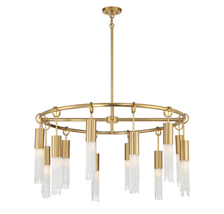 Chelsea 12 Light Chandelier in Warm Brass
