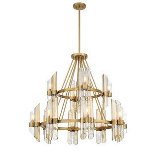 Biltmore 12 Light Chandelier in Warm Brass