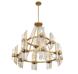 Biltmore 12 Light Chandelier in Warm Brass