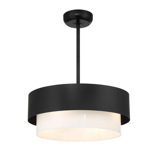 Diana LED Fan D'Lier in Matte Black