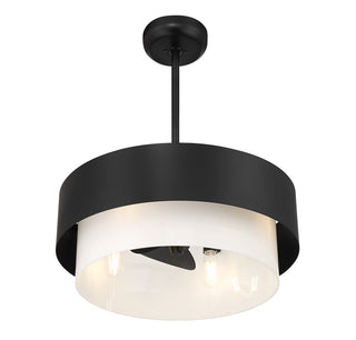 Diana LED Fan D'Lier in Matte Black