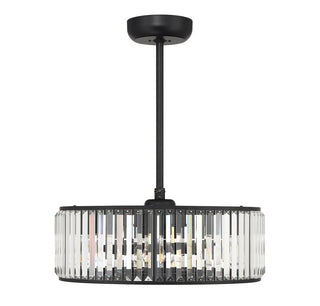 Janus LED Fan D'Lier in Matte Black