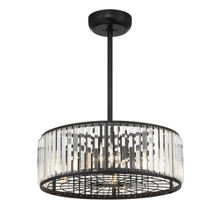 Janus LED Fan D'Lier in Matte Black