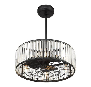 Janus LED Fan D'Lier in Matte Black