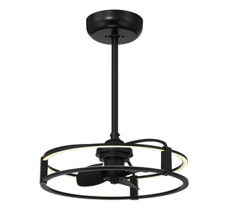 Vesta LED Fan D'Lier in Matte Black