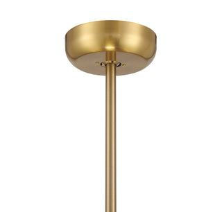 Corona LED Fan D'Lier in Warm Brass