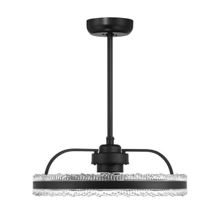 Corona LED Fan D'Lier in Matte Black