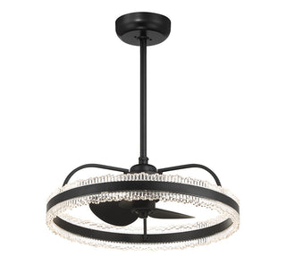 Corona LED Fan D'Lier in Matte Black