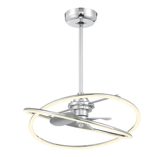 Dorado LED Fan D'Lier in Polished Chrome